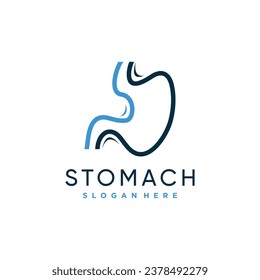 Stomach design element icon vector with creative modern concept