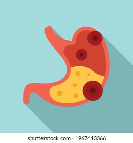 Stomach digestion icon. Flat illustration of Stomach digestion vector icon for web design