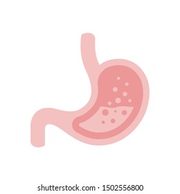 Stomach And Digestion System Vector Illustration