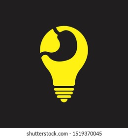 Stomach endoscopy vector logotype.logo symbol idea. 