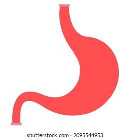 stomach flat clipart vector illustration