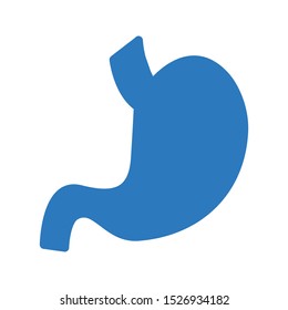 stomach glyph colour vector icon
