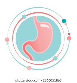 Stomach gut vector illustration graphic icon symbol