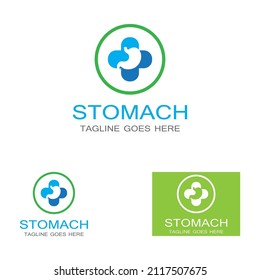 stomach health and stomach care logo design
