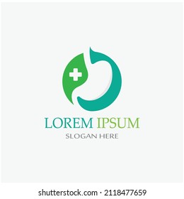 stomach health and stomach care logo design