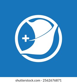 Stomach health Icon and Symbol Template Illustration