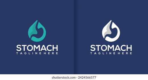 Stomach health vector logo isolated. stomach health logo