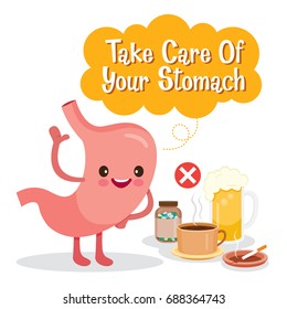 Stomach Human Internal Organ Cartoon Character, Physiology, Structure, Medical Profession, Morphology, Healthy