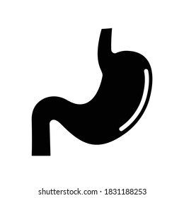Stomach human internal organ glyph icon