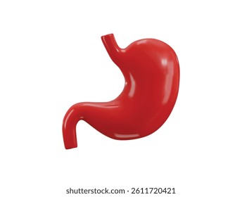 Stomach Human Organs icon 3d rendering vector illustration