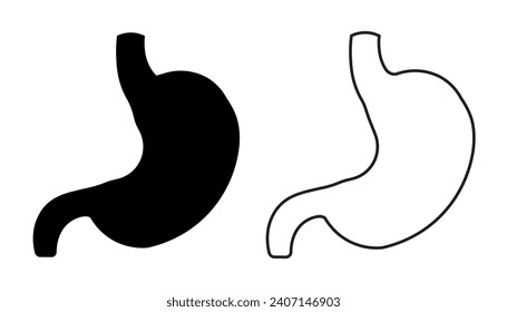 Stomach icon. Anatomy organ symbol design vector ilustration.