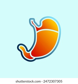 stomach icon design vector template