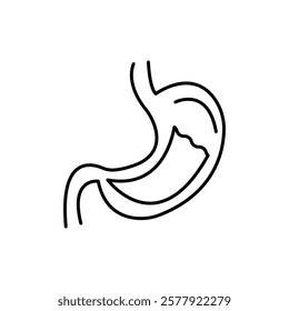 Stomach icon Flat illustration sign