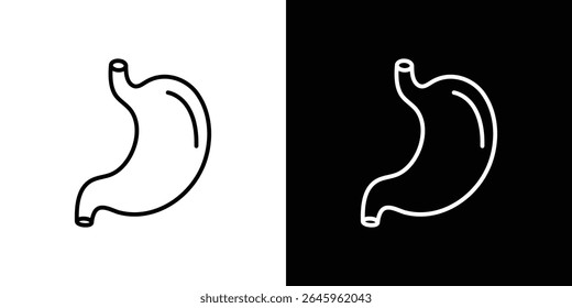 Stomach icon Flat style logo vector. perfect for UI designs