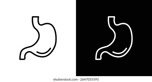Stomach icon. Graphic Design vector icon. Ui Ux Icons