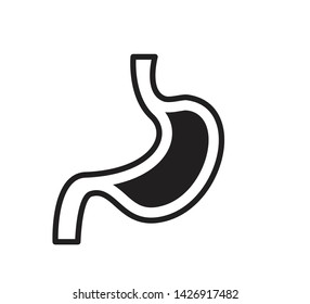 Stomach icon ,human anatomy icon vector illustration