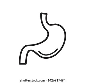 Stomach icon ,human anatomy icon vector illustration