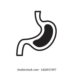 Stomach icon ,human anatomy icon vector illustration
