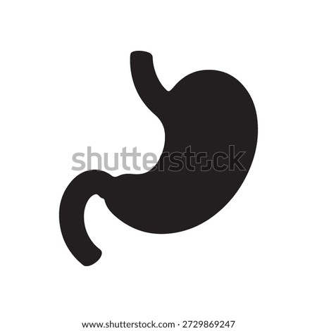 Stomach icon ,human anatomy icon vector illustration
