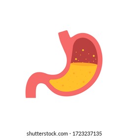 Stomach icon. Human internal organs symbol. Vector stock illustration.