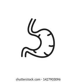 stomach icon, illustration design isolated