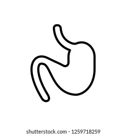 Stomach Icon. Internal Organs Vector Illustration. A Human's Organ Sign & Symbol Logo Template.