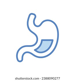 Stomach icon isolate white background vector stock illustration.