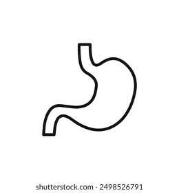 Stomach icon isolated on white background