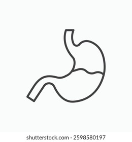 Stomach icon isolated on white background