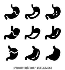 stomach icon isolated sign symbol vector illustration - Collection of high quality black style vector icons
