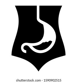 stomach icon isolated sign symbol vector illustration - high quality black style vector icons
