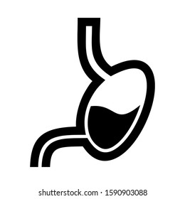 stomach icon isolated sign symbol vector illustration - high quality black style vector icons
