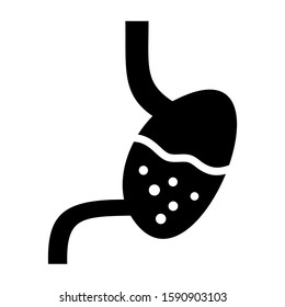 stomach icon isolated sign symbol vector illustration - high quality black style vector icons
