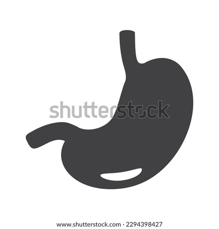 Stomach icon isolated vector illustration on white background.