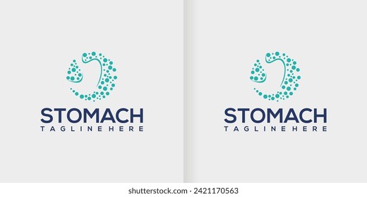 stomach icon Logo collection, stomach logo template