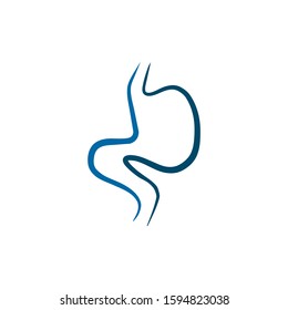 Stomach icon logo design inspiration vector template