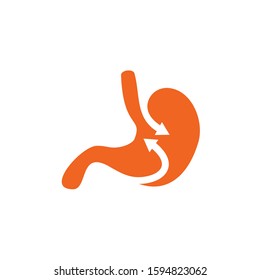 Stomach icon logo design inspiration vector template