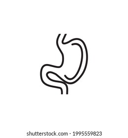 Stomach icon logo design vector template