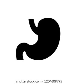 Stomach icon, logo on white background