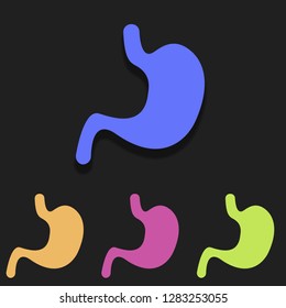 stomach icon in multi color. Simple glyph vector of Medicine set for UI and UX, website or mobile application on white background