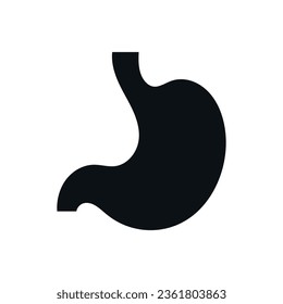 Icono de Stomach sobre fondo blanco. Eps 10.