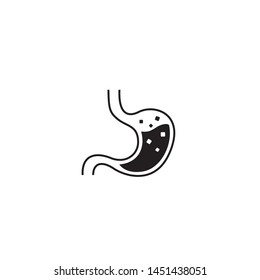 Stomach Icon on white. Vector Illustration