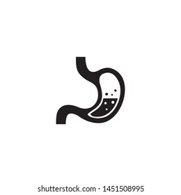 Stomach Icon on white. Vector Illustration