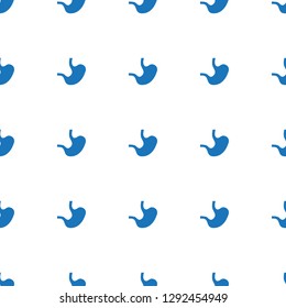stomach icon pattern seamless white background. Editable filled stomach icon. stomach icon pattern for web and mobile.