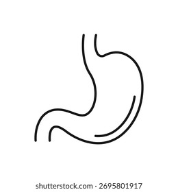 Icono del estómago, que representa el órgano digestivo humano.
