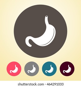 Stomach Icon in round shape.