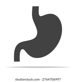 Stomach icon shape vector isolated illustration