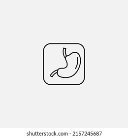 Stomach icon sign vector,Symbol, logo illustration for web and mobile
