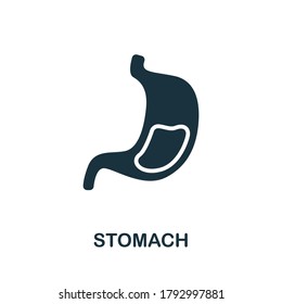 Icono de Estómago. Elemento simple de la colección de órganos internos. Icono de Stomach creativo para diseño web, plantillas, infografías y más