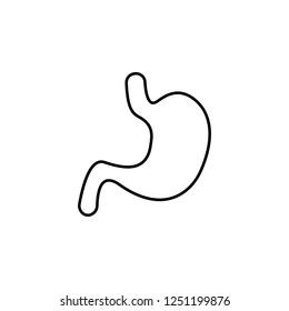 stomach icon. Simple outline vector of Medicine  set for UI and UX, website or mobile application